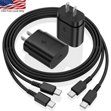 For Samsung iPhone Google Android Phone Super Fast Charger & Type C Cable-USA