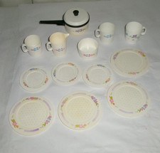 vintage Chilton Children's Play Dishes lot of 14