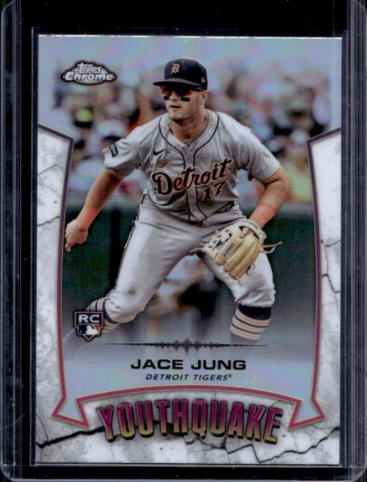 2025 Topps Chrome Jace Jung YouthQuake RC Rookie #YQ-4 Tigers