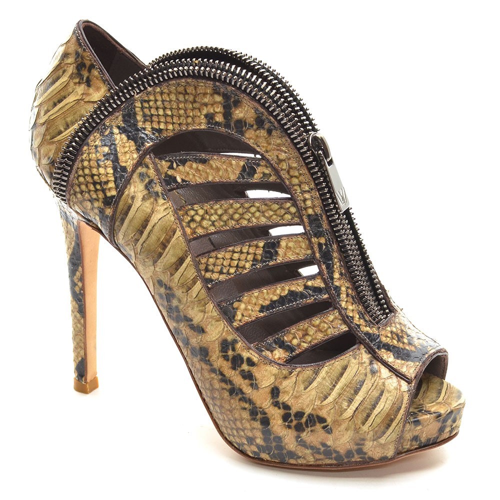 Ladies H | Williams Rueda Python Top Zip Pump 36 … - image 1