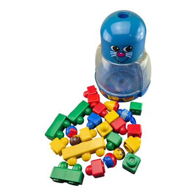 LEGO Primo Konvolut Set 2091 + Steine Figuren Rasseln Blau Katze Box Vintage 90e
