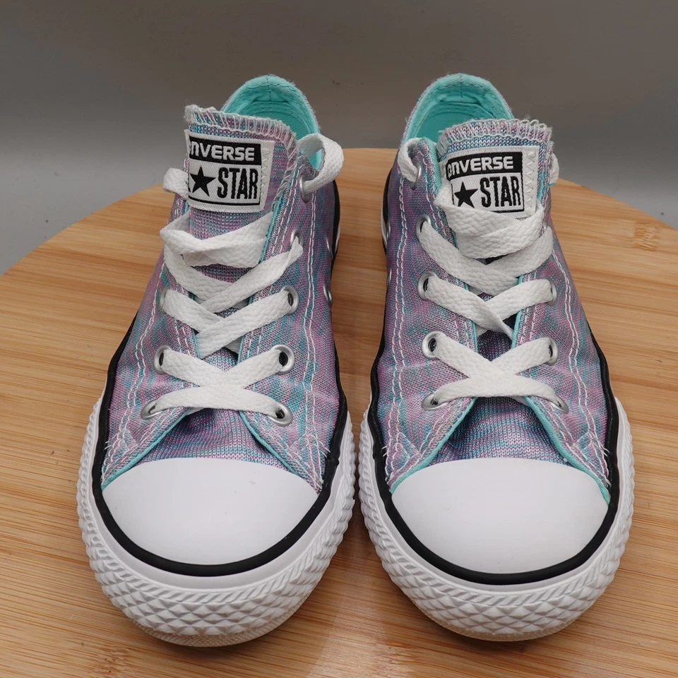 Zapatos Converse Juveniles 1.5 Parte Superior Baja Púrpura Verde Azulado Cola de Unicornio Multicolor MinFlaw Foto 2 de 4