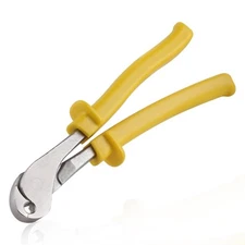 J-Clip Pliers Kit with Yellow J-Clips for Rabbit Cage Wire Binding Fencing