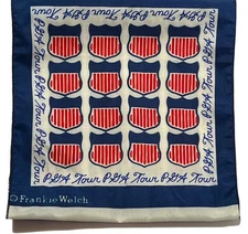 VTG 1977 PGA Tour FRANKIE WELCH Scarf Players Championship Sawgrass Tournament