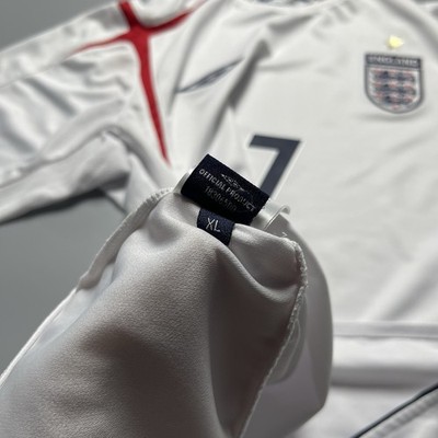 ENGLAND UMBRO 2006 WORLD CUP FOOTBALL SOCCER HOME JERSEY #7