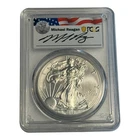 2013-W Burnished Silver Eagle PCGS SP70 Reagan Legacy Signed Label 5B