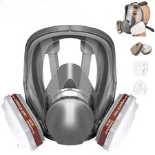 Full Face Gas Mask Painting Spraying Respirator w/Filters for 6800 Facepiece US