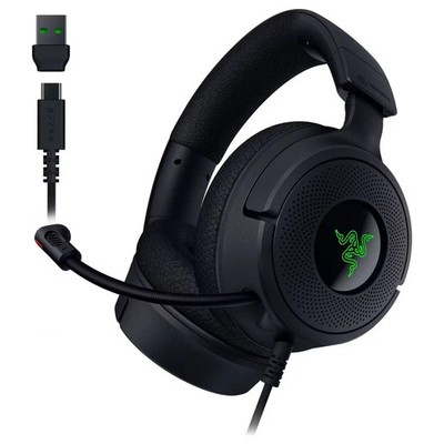 Razer - Kraken V4 X Wired Over-the-Ear Gaming Headset USB-C/USB-A - NEW