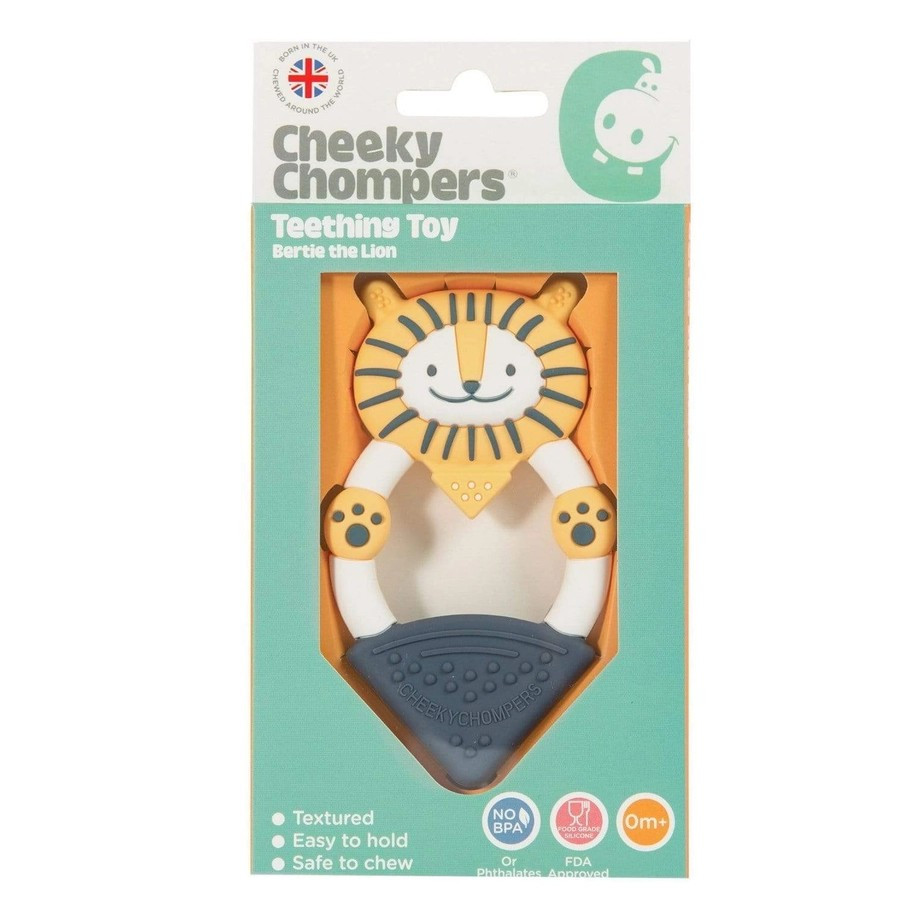 BERTIE THE LION TEETHING TOY - SUITABLE FROM BIRTH **NEW AND BOXED**