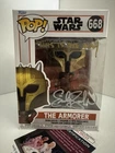 Emily Swallow signed Funko Pop Star Wars The Mandalorian - The Armorer #668