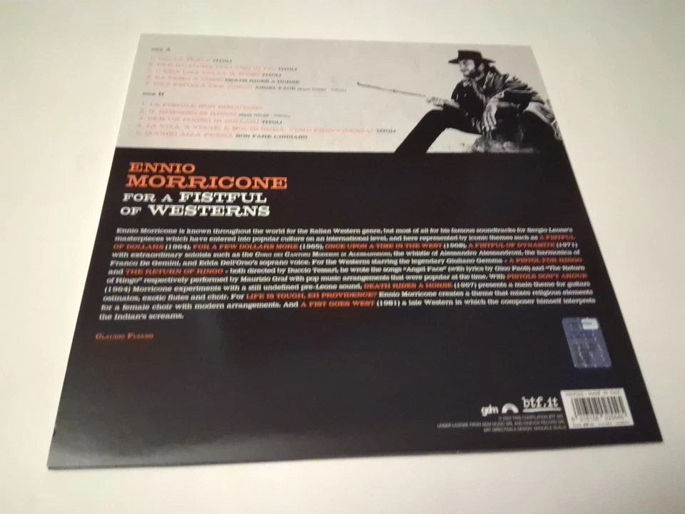 Ennio Morricone For A Fistful Of Westerns Original Soundtrack Vinyl Record Leone - Image 2 of 3