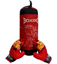 Set Pugilato Bambini Sacco da Pugilato Boxe Grande cm 50 Robusto con Guantoni