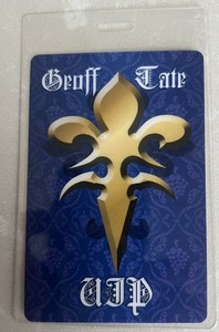 GEOFF TATE queesryche SOLO laminate backstage pass NO CLIP