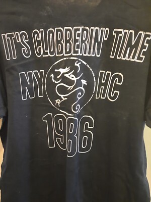 Official Sick Of It All Its Clobbering Time T Shirt L NYHC