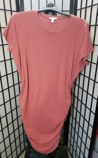 Nine West Knit Dress XXL Terracotta Side Cinched Business Casual