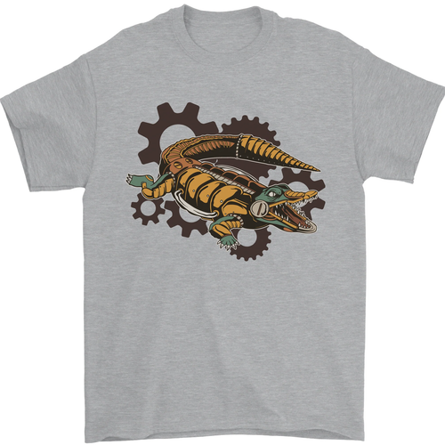 Steampunk Alligatore Coccodrillo T-Shirt 100% Cotone - Foto 83 di 92