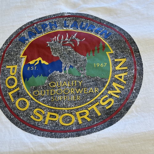RALPH LAUREN Polo Country Polo Sportsman white vintage extra large t-shirt - Picture 2 of 10