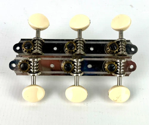 Vintage engraved 3-on-a-plank Tuning Gears for Harmony, Kay, Stella, etc.