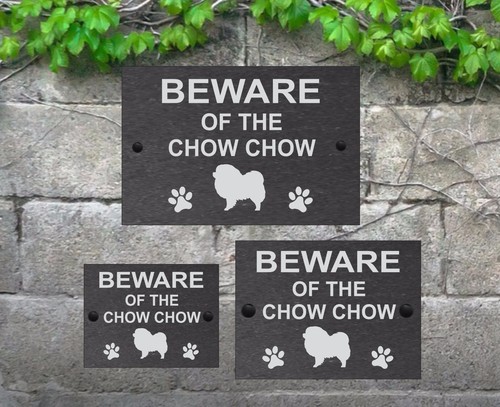Beware of the Dog Slate Door Gate House Sign 3 Sizes All Breeds available A - C - Picture 30 of 34