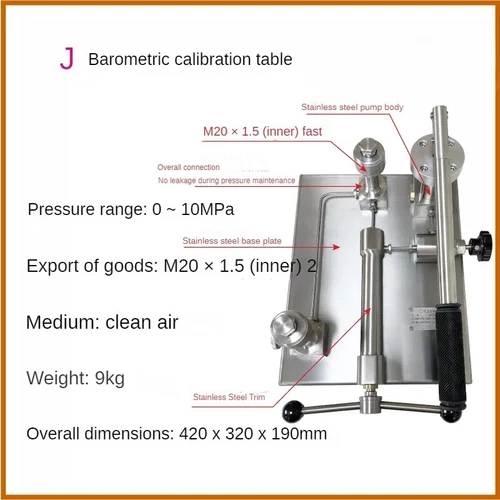 Portable Gas Pressure Pump Handheld Gas Pressure Source Calibration Station - Picture 17 of 27