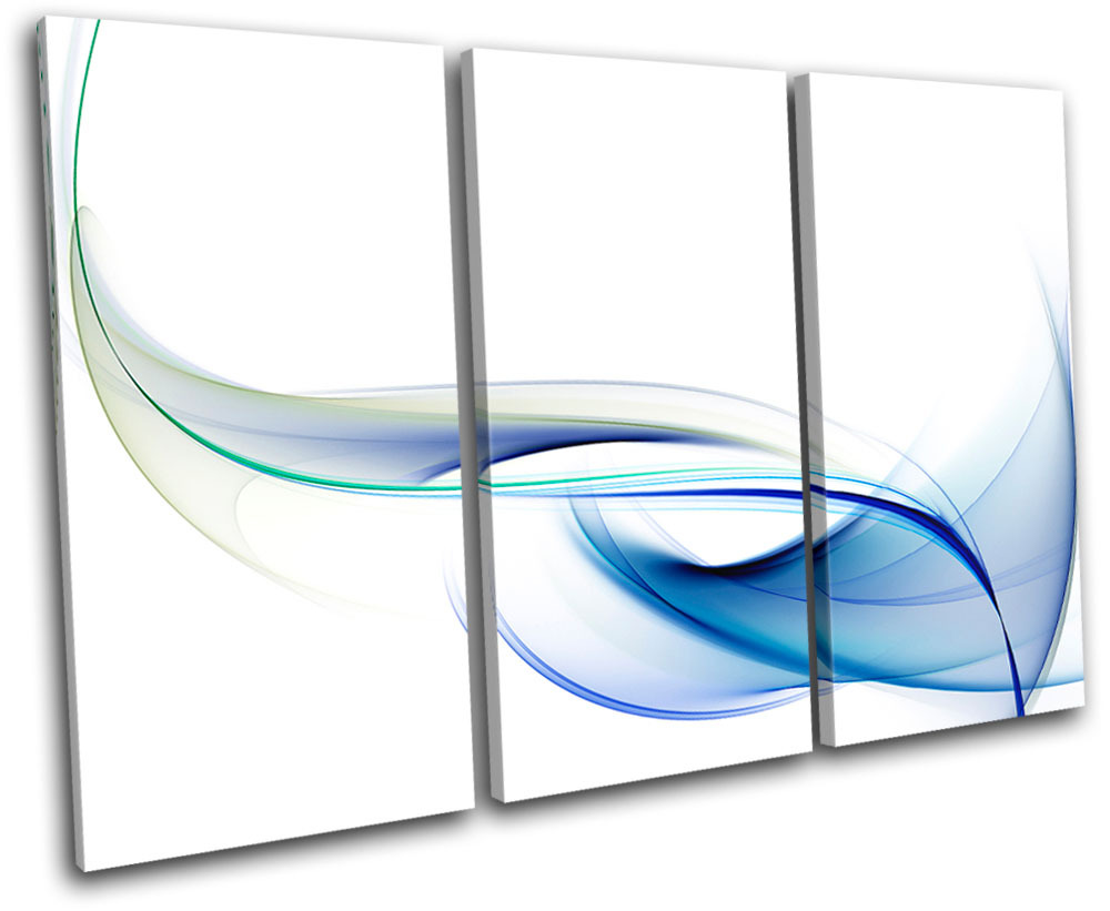 Design Abstract TREBLE CANVAS WALL ART Picture Print VA