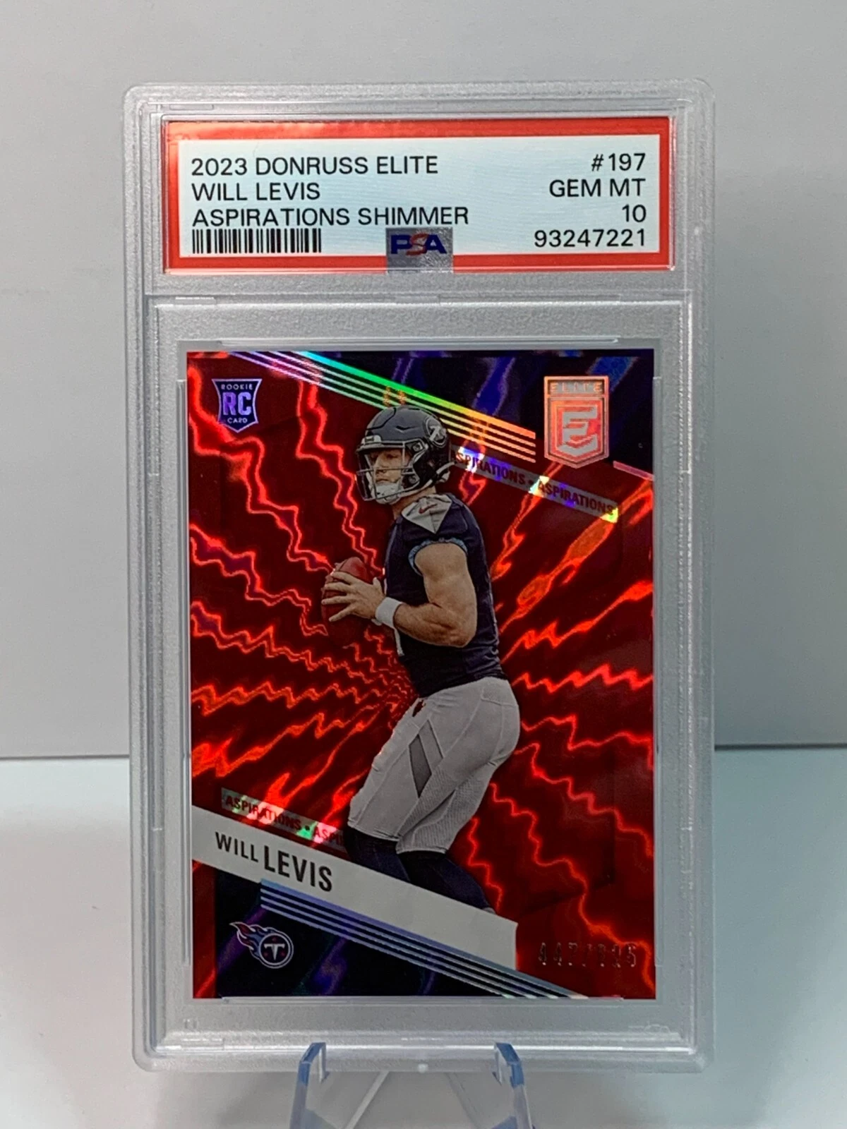 Will Levis Panini Donruss Elite #197 Aspirations Shimmer