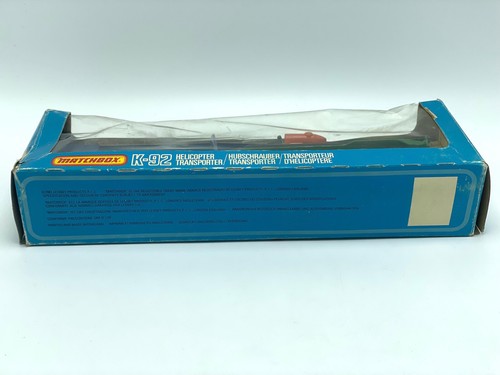 Vintage 1981 MATCHBOX Lesney Superkings K-92 Helicopter Semi TRANSPORTER in box - Picture 7 of 8