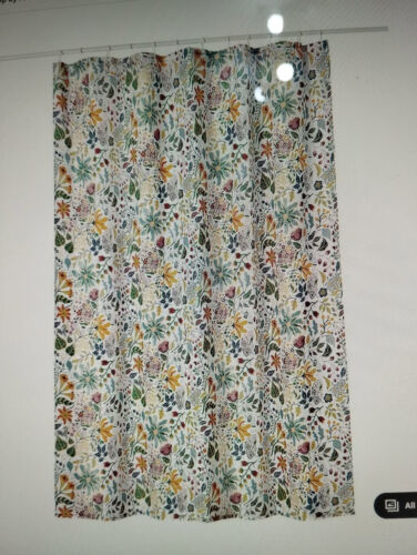 IKEA Strandlummer Cortina de Ducha Floral y Hojas Cottagecore NUEVO 180 x 180 cm - Imagen 3 de 4