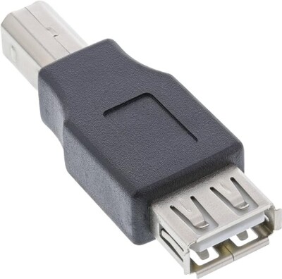 InLine USB 2.0 Adapter Buchse A zu Stecker B schwarz AUDIO/VIDEO/USB