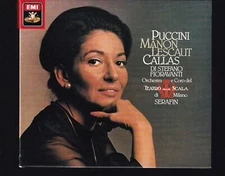 #  2 CD Box set, Puccini, Manon Lescaut, Maria Callas, 1985 EMI