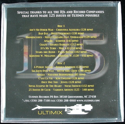 ULTIMIX 125 "NELLY FURTADO, PARIS HILTON, MON A Q, JEWEL" 2006 2X CD COMPILATION - Imagen 6 de 6