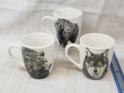 Maxwell & Williams MARINI FERLAZZO Mug CUP Bear Buffalo Wolf