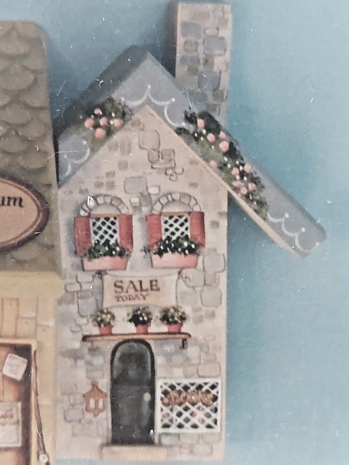 DELANE LANGE EURO VILLAGE SHOPS CLOCK PAINTING PATTERN 1990 24 - Image 3 of 4