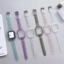 Bling Silicone Glitter Women Band Strap For Apple Watch SE Series 6 5 4 3 2 1