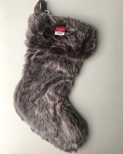 Wondershop Faux Fur Christmas Stockings 18" Brown