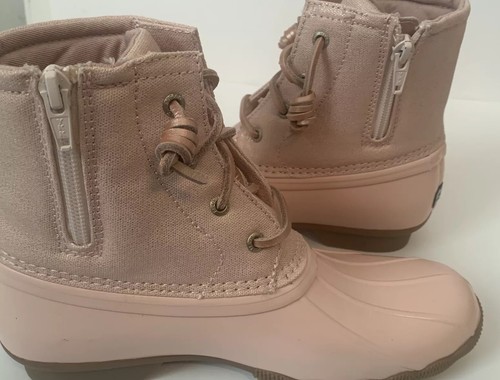 Sperry Unisex-Child Saltwater Nylon Quilt Rain Boot Sz 4M - Picture 2 of 6