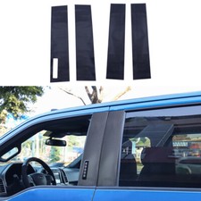 4x Window B Pillar Post Cover Trim Sticker Fit for Ford F150 Raptor 2017-20 sh