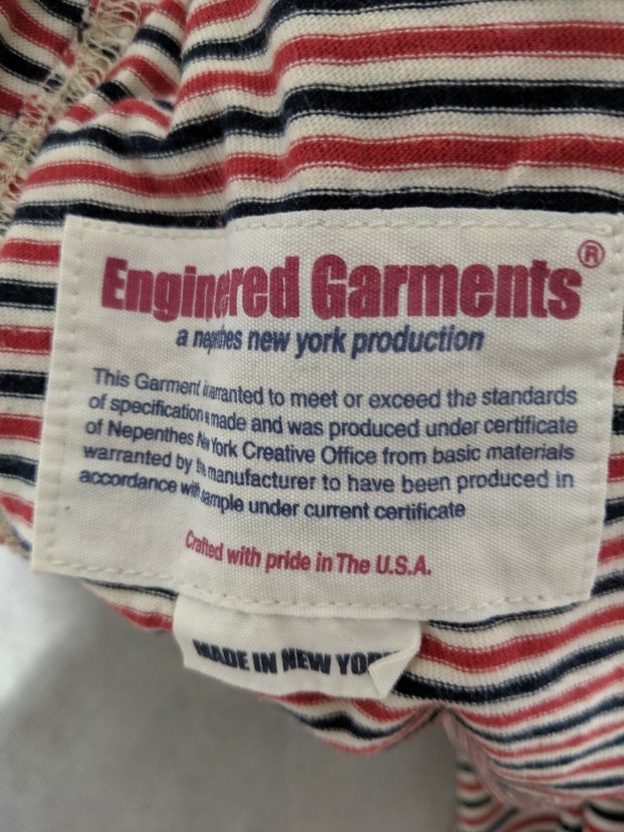 FWK Engineered Garments Jersey Tank Jumpsuit Stripe Size 1