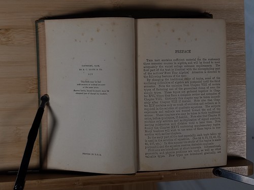 Antique New High School Algebra Book By Webster Wells & Walter Hart 1912 - Picture 6 of 8