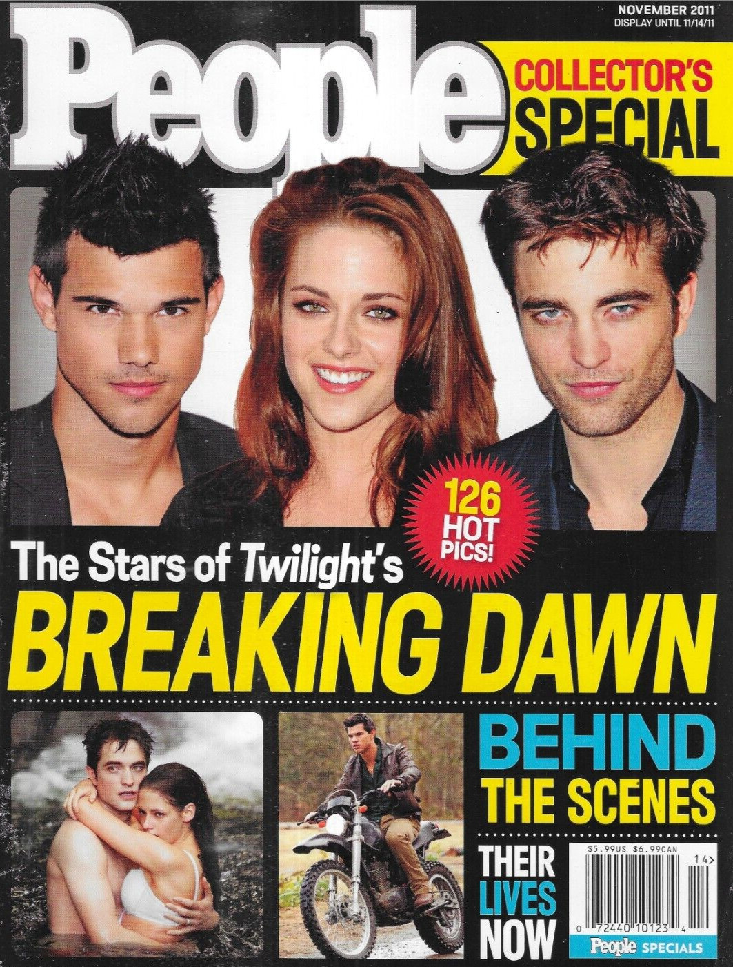 Twilight Breaking Dawn People Magazine Special Robert Pattinson Kristen Stewart