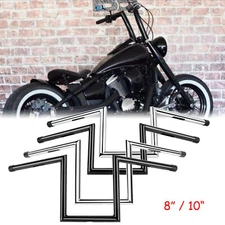For Kawasaki Vulcan 650 S 900 8" 10" Rise 1" Ape Hanger Handlebar Drag Z-Bar