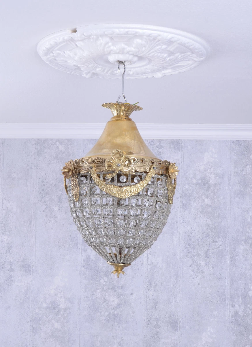 Shabby chic crystal chandelier deals