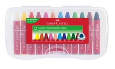 120011 Faber Castell Kreda woskowa Jumbo 12 długopisów Wosk Kreda kredowa