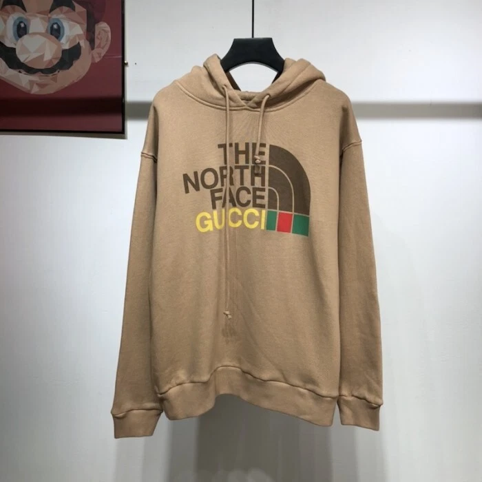 WMNS) GUCCI x The North Face Cotton Hoodie 'Brown' 615061-XJDBY