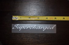 1 Supercharged Silver Oem Saleen Decal