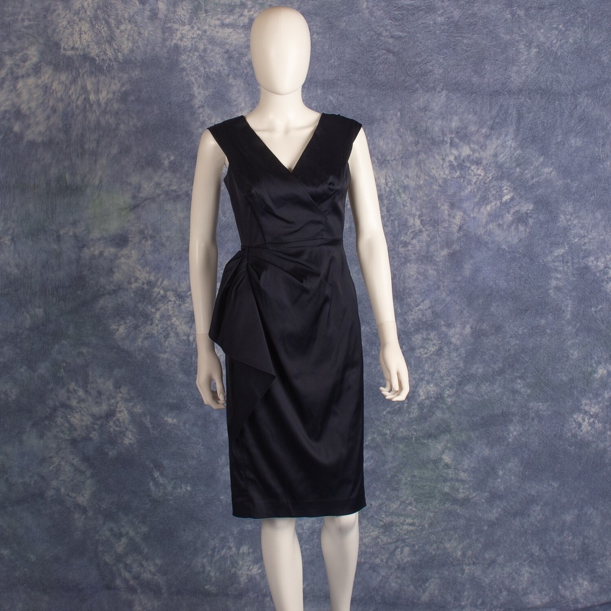 maggy london formal dresses Ruched Prom Dress With Side Slit And Lace-Up Back main image 0