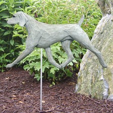 Weimaraner Outdoor Garden Sign Hand Painted Figure