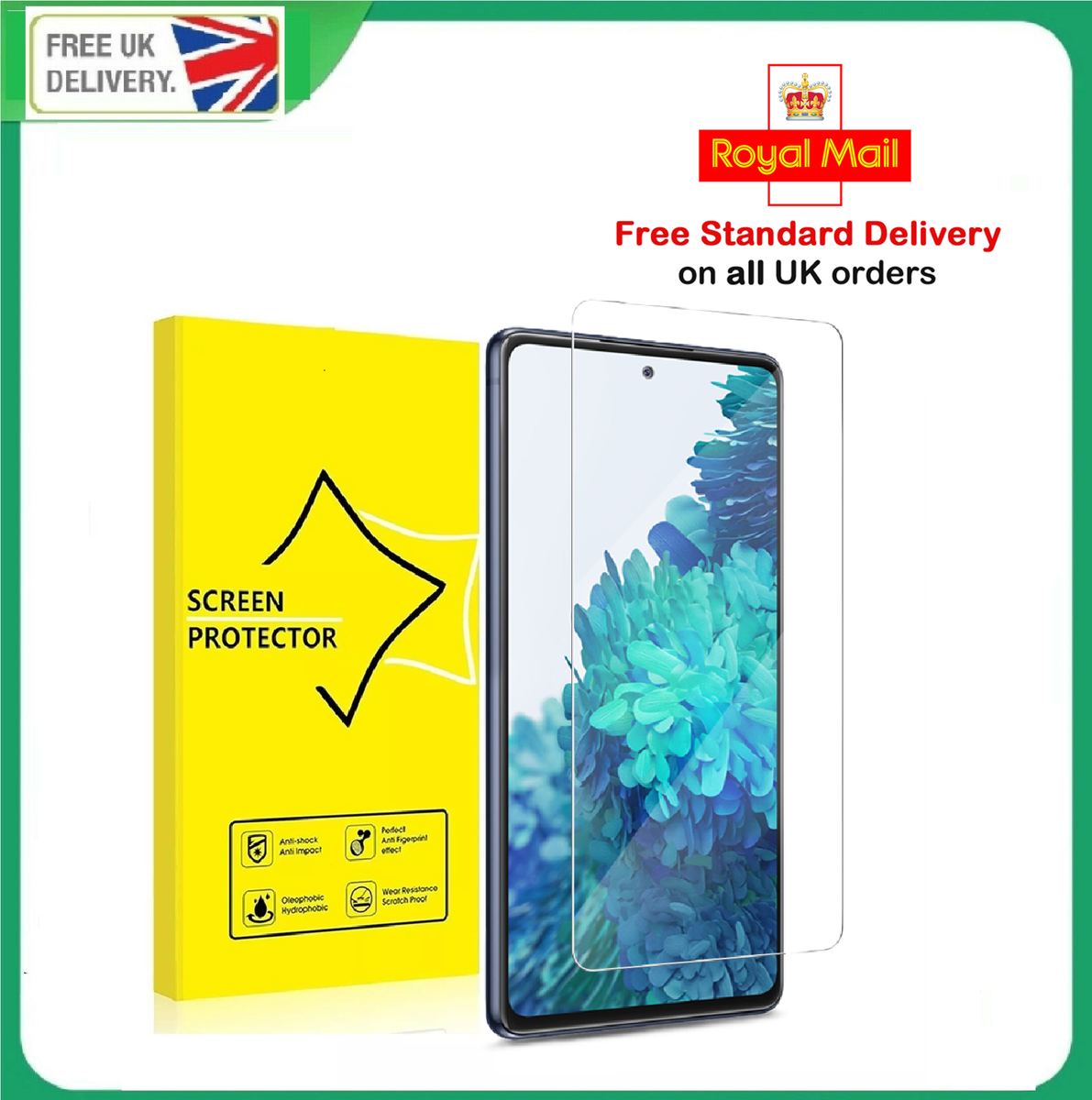 For Samsung S20 FE 5G Gorilla Tempered Glass Screen Protector Film