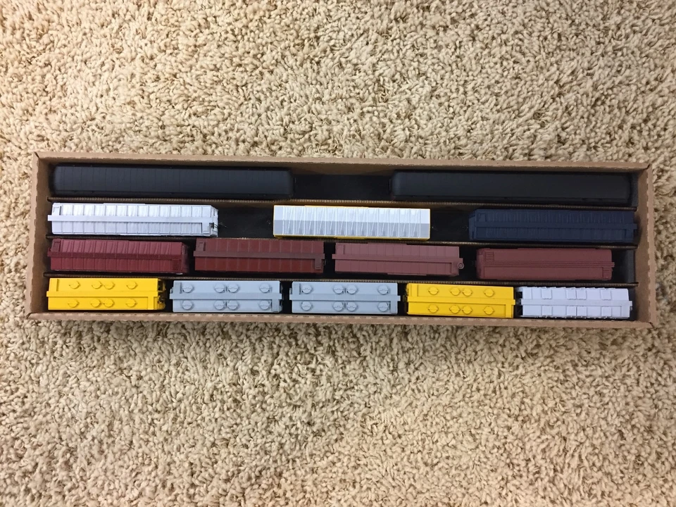 Ящики для хранения вагонов в масштабе HO 27 дюймов (набор из 5) НИЗКИЙ РАЗМЕР - Изображение 2 из 4