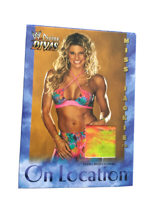 WWE Miss Jackie Gayda On Location Event - Used Clothing Divine Divas Trading Card